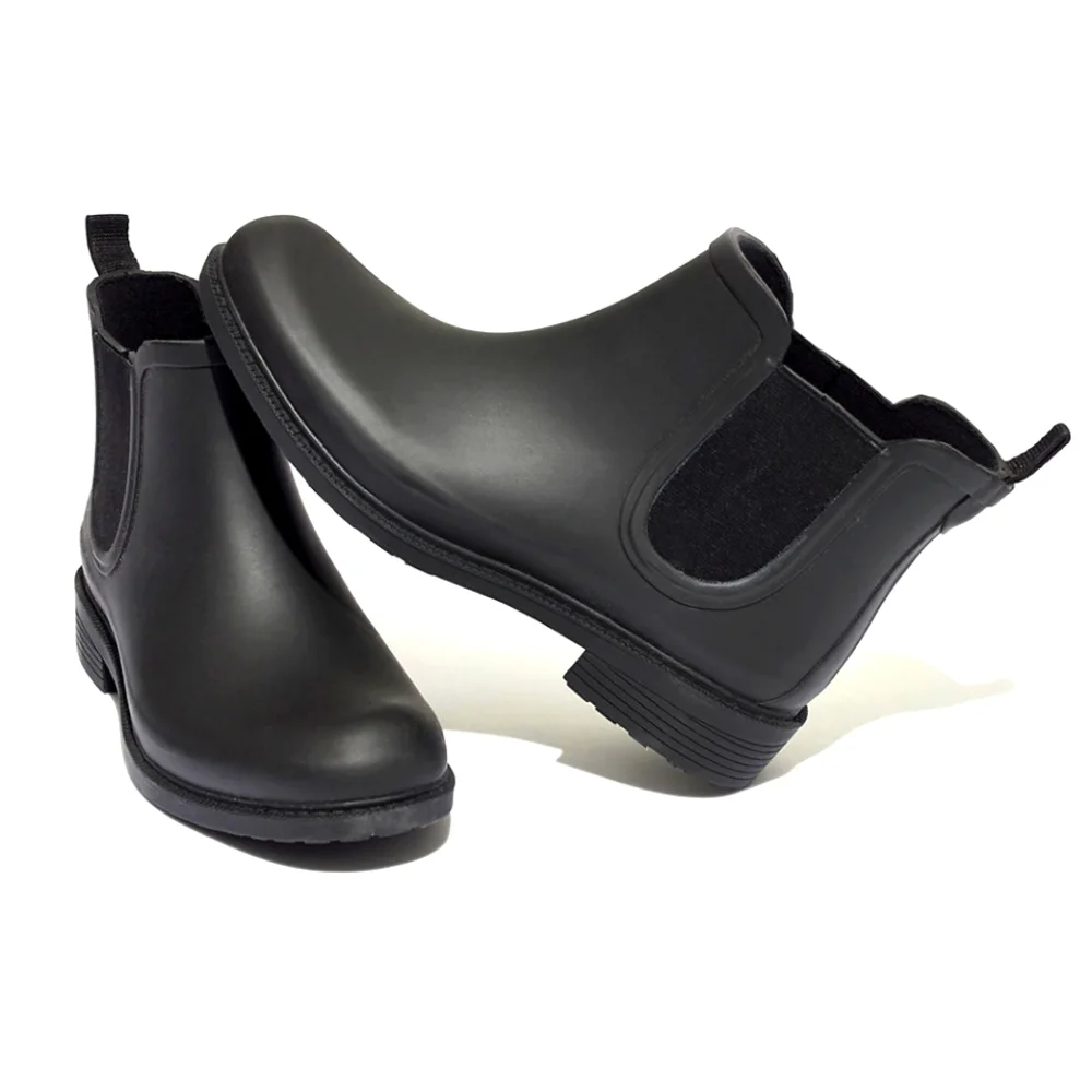 Madewell Black Chelsea Rain Ankle Boots